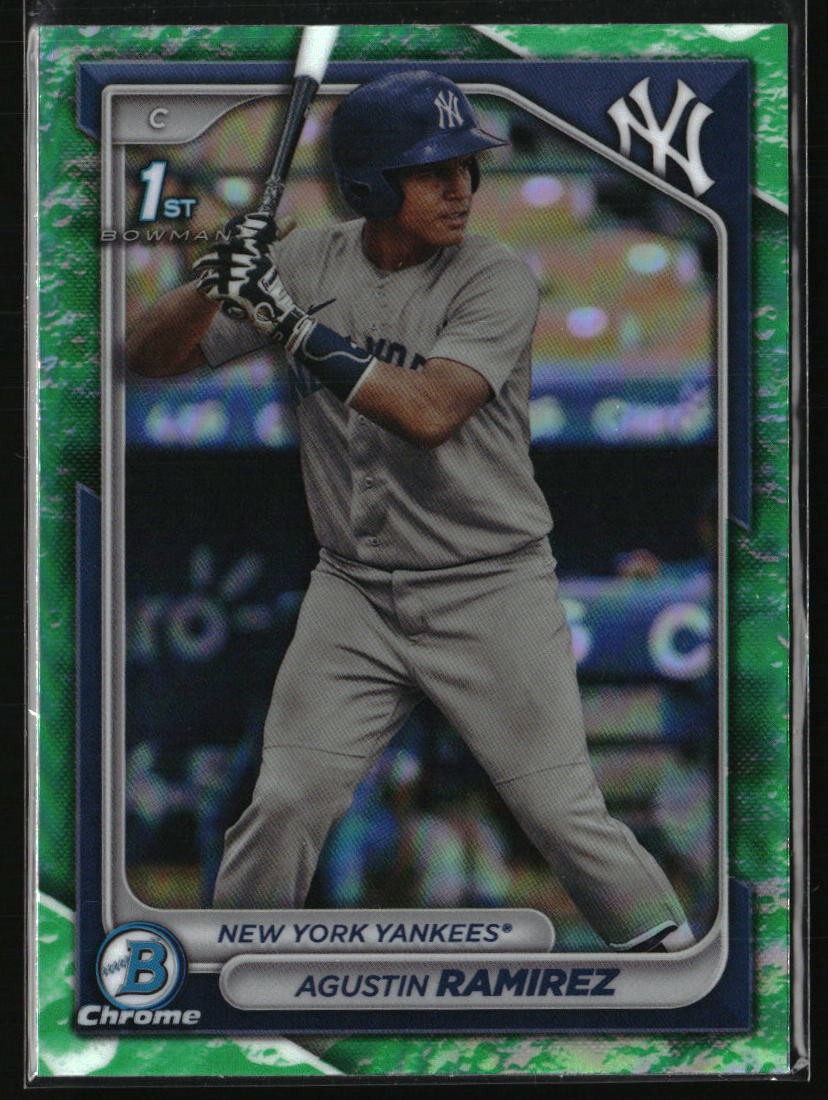 2024 Bowman #BCP-85 Agustin Ramirez Chrome Prospects Lunar Glow Refractors