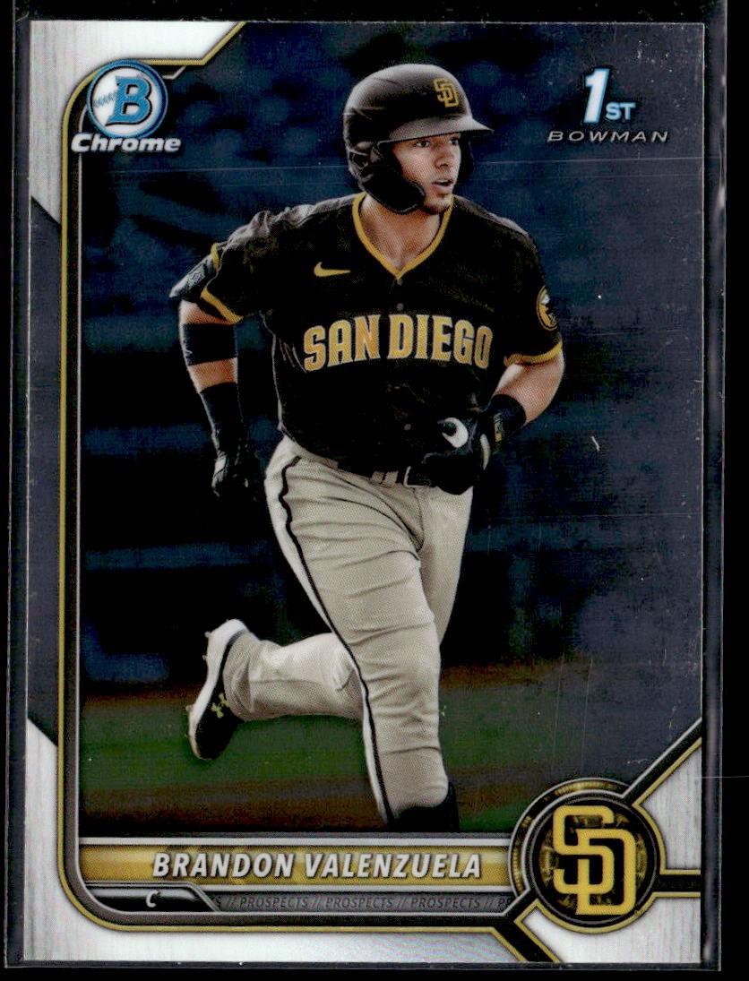 2022 Bowman Brandon Valenzuela Chrome Prospects Autographs