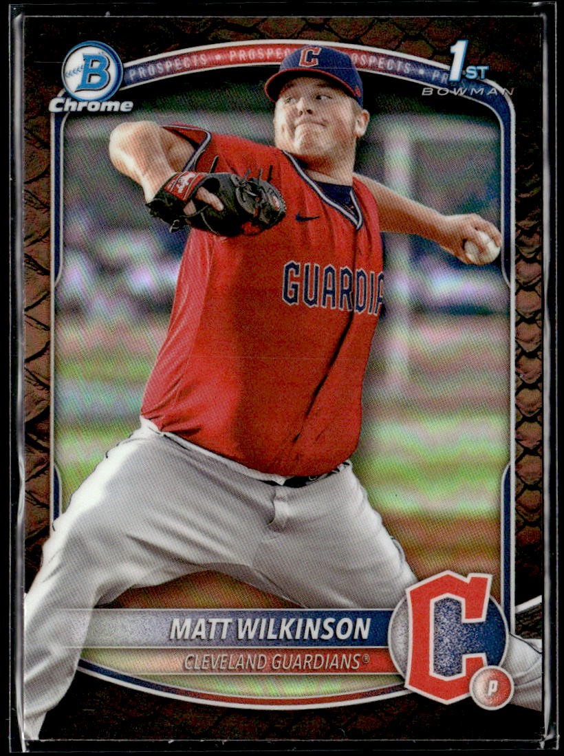 2025 Bowman #BCP-145 Matt Wilkinson Chrome Prospects Reptilian Refractor