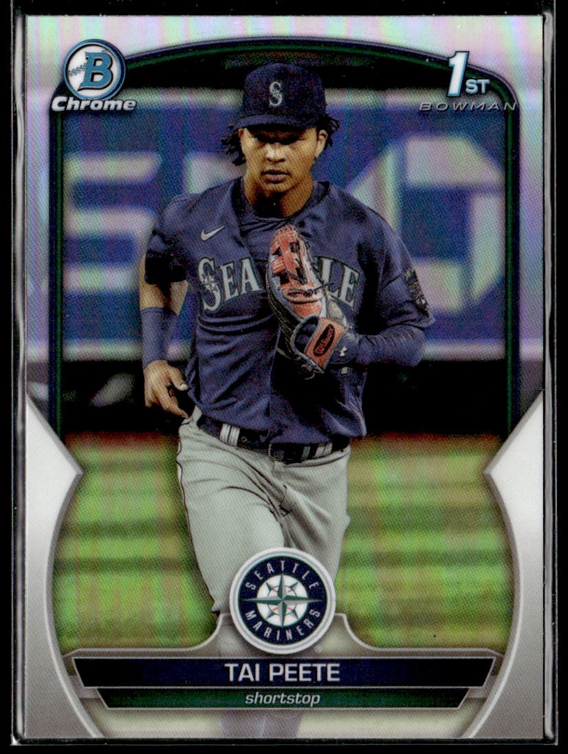 2023 Bowman Draft #BDC-28 Tai Peete Chrome Refractor