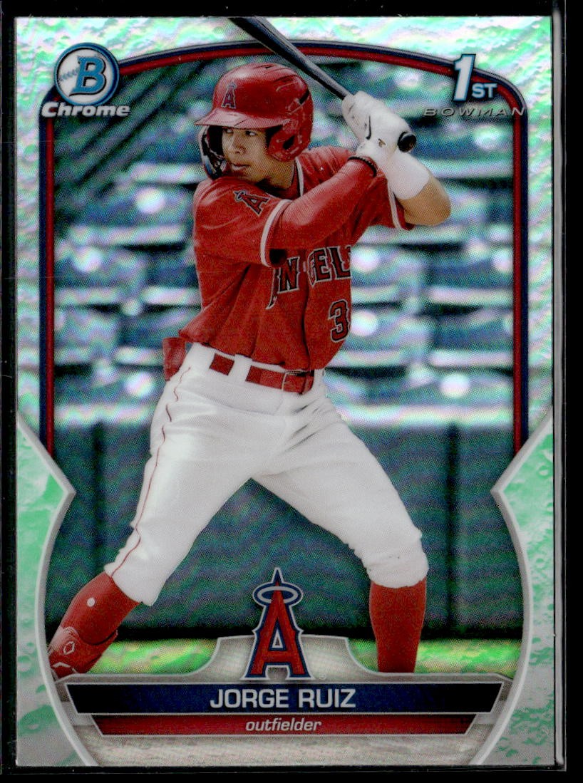 2023 Bowman #BCP-123 Jorge Ruiz Chrome Prospects Lunar Glow Refractors