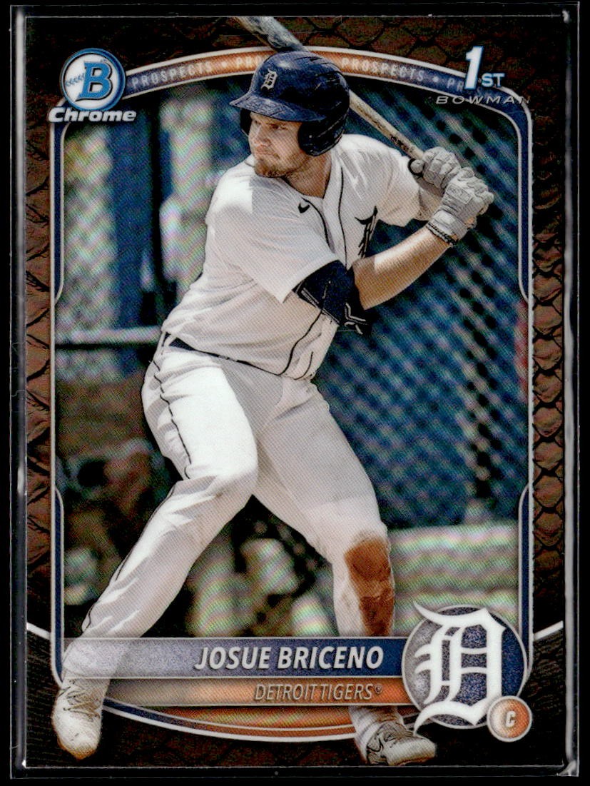 2025 Bowman #BCP-13 Josue Briceno Chrome Prospects Reptilian Refractor
