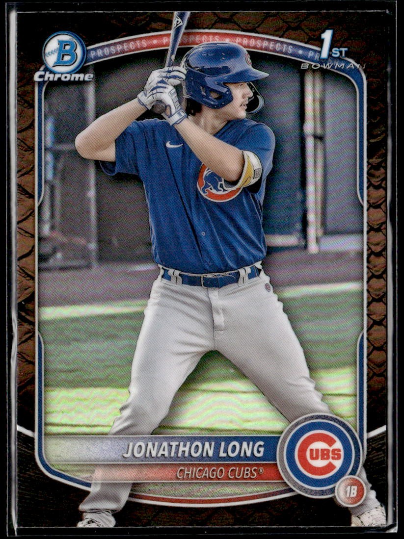 2025 Bowman #BCP-58 Jonathon Long Chrome Prospects Reptilian Refractor
