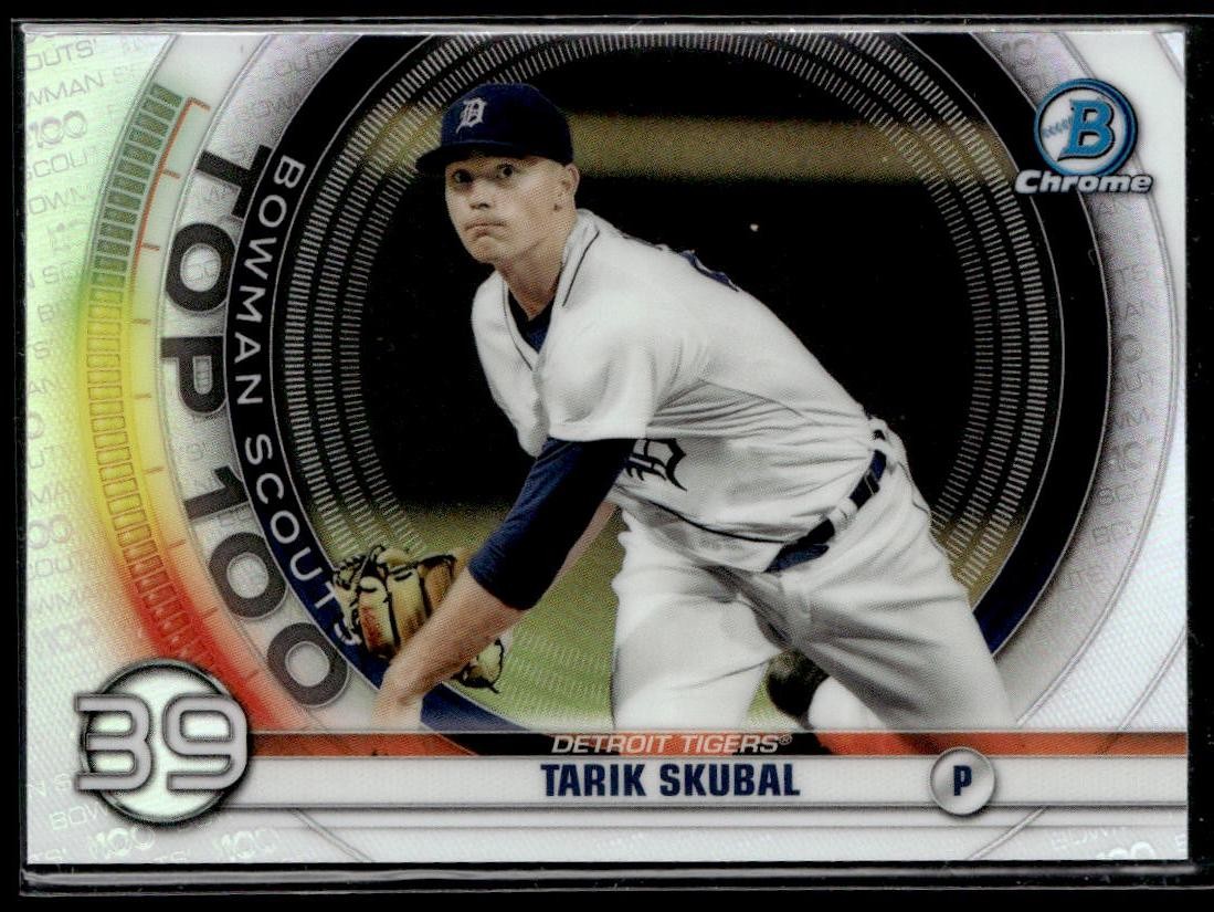 2020 Bowman #BTP-39 Tarik Skubal Chrome Bowman Scouts Top 100