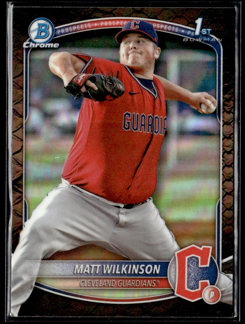 2025 Bowman #BCP-145 Matt Wilkinson Chrome Prospects Reptilian Refractor