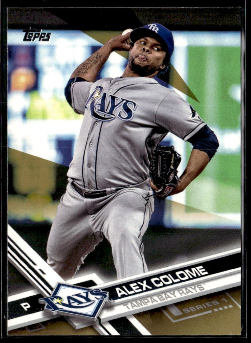 2017 Topps #156 Alex Colome Gold #1113/2017