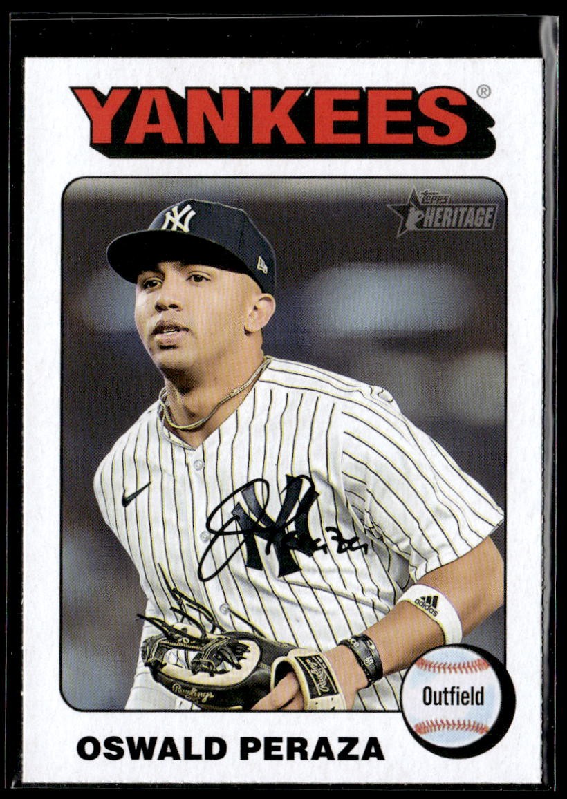 2024 Topps Heritage #273 Oswald Peraza White Border