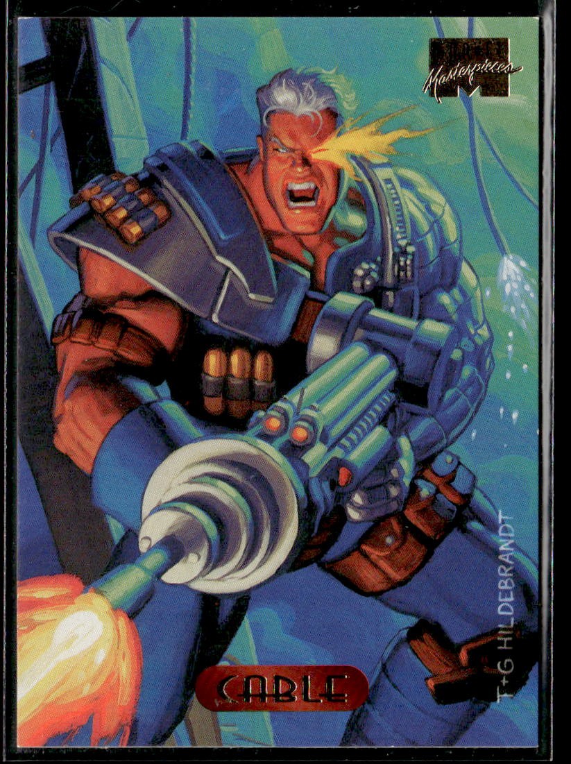1994 Fleer Marvel Masterpieces Hildebrandt Brothers #17 Cable