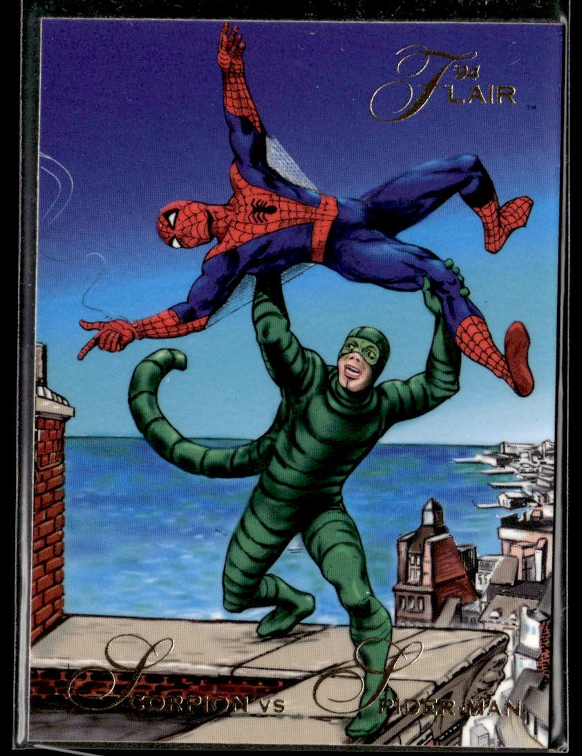 1994 Flair Marvel Annual #15 Scorpion vs Spider-Man