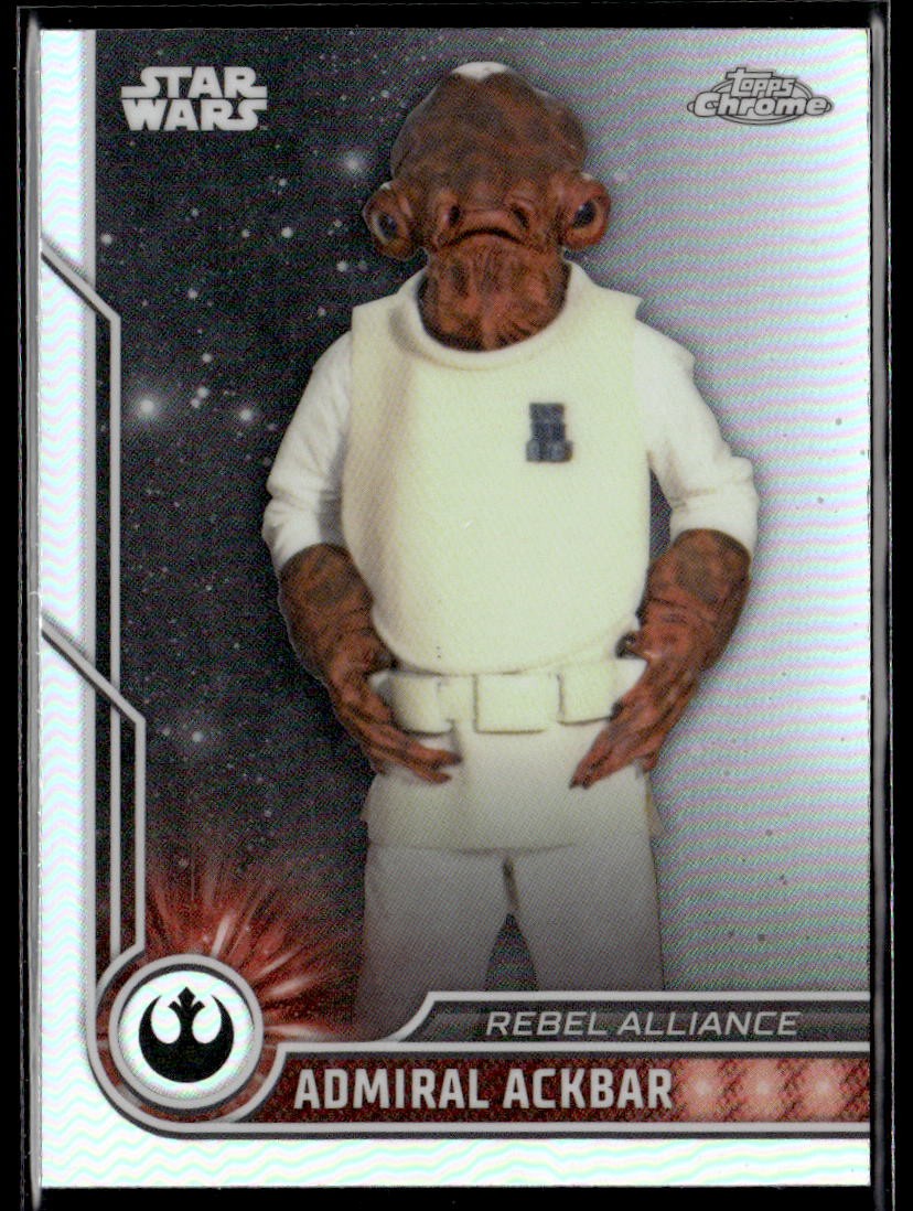 2023 Topps Chrome Star Wars #47 Admiral Ackbar Refractor