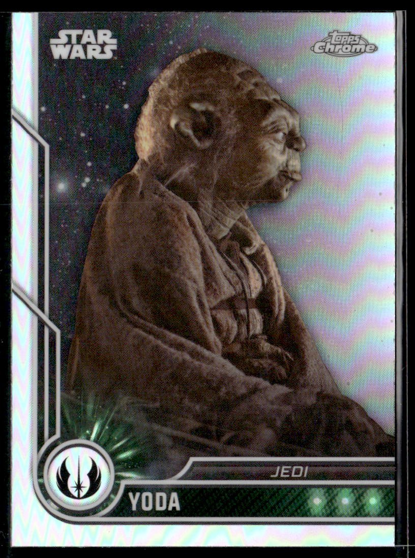 2023 Topps Chrome Star Wars #51 Yoda Refractor