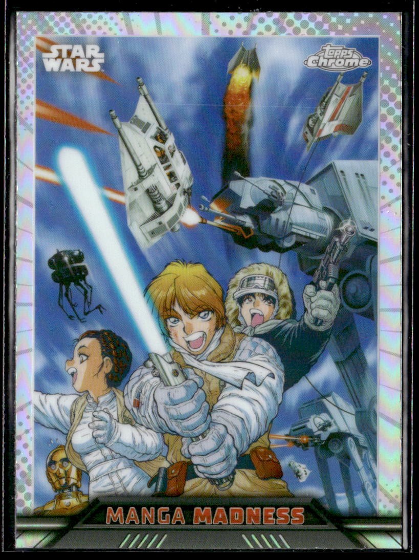 2023 Topps Chrome Star Wars #MM-1 Leia / Luke / Han / AT-AT Manga Madness
