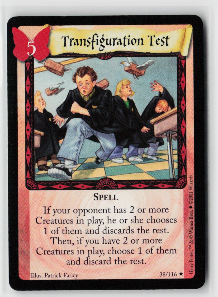 2001 Harry Potter TCG Transfiguration Test 38/116