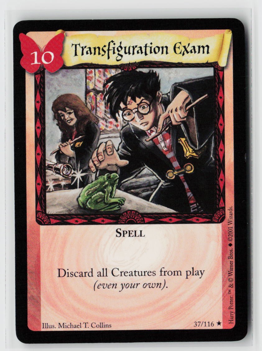 2001 Harry Potter TCG Transfiguration Exam 37/116