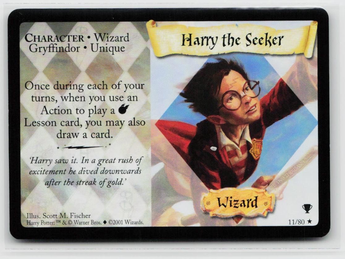2001 Harry Potter TCG Harry the Seeker 11/80