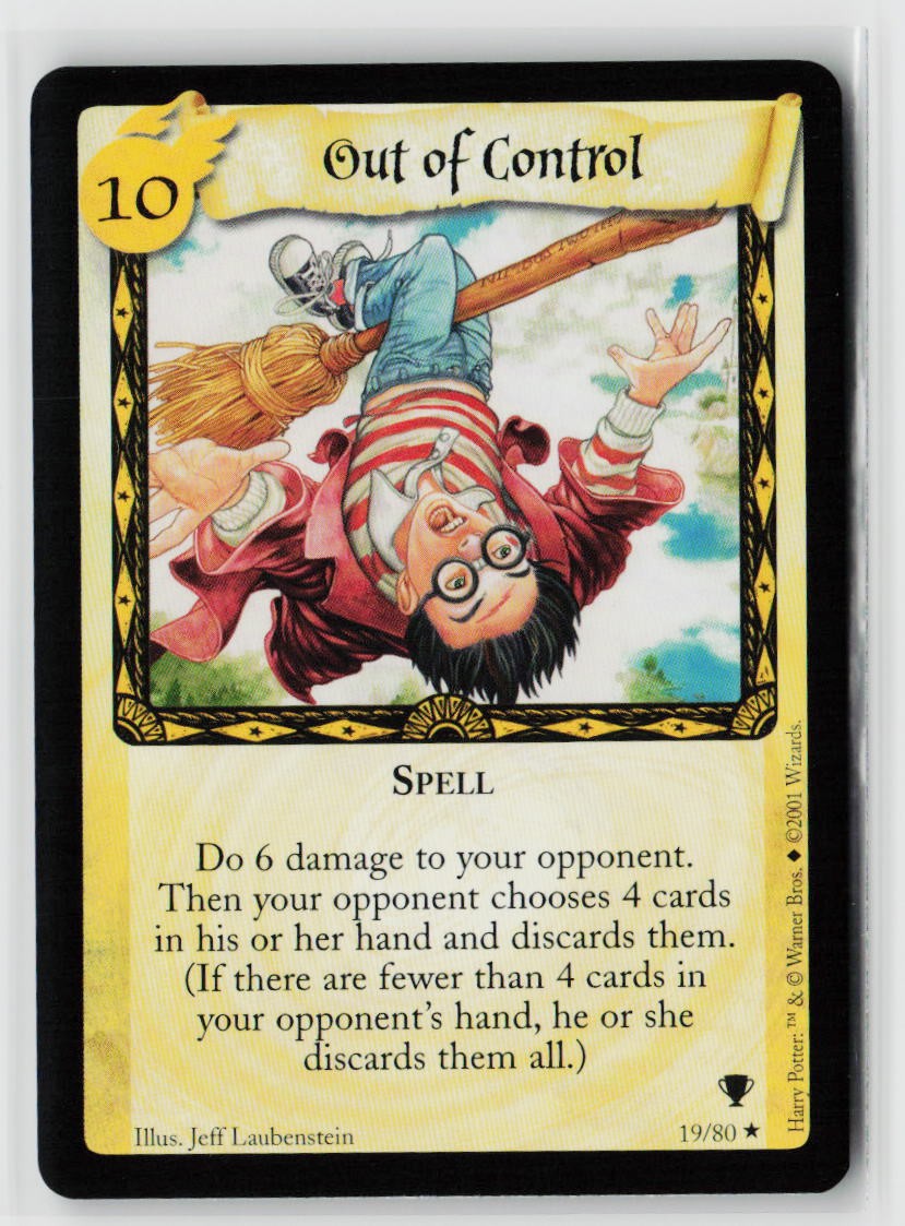 2001 Harry Potter TCG Out of Control 19/80