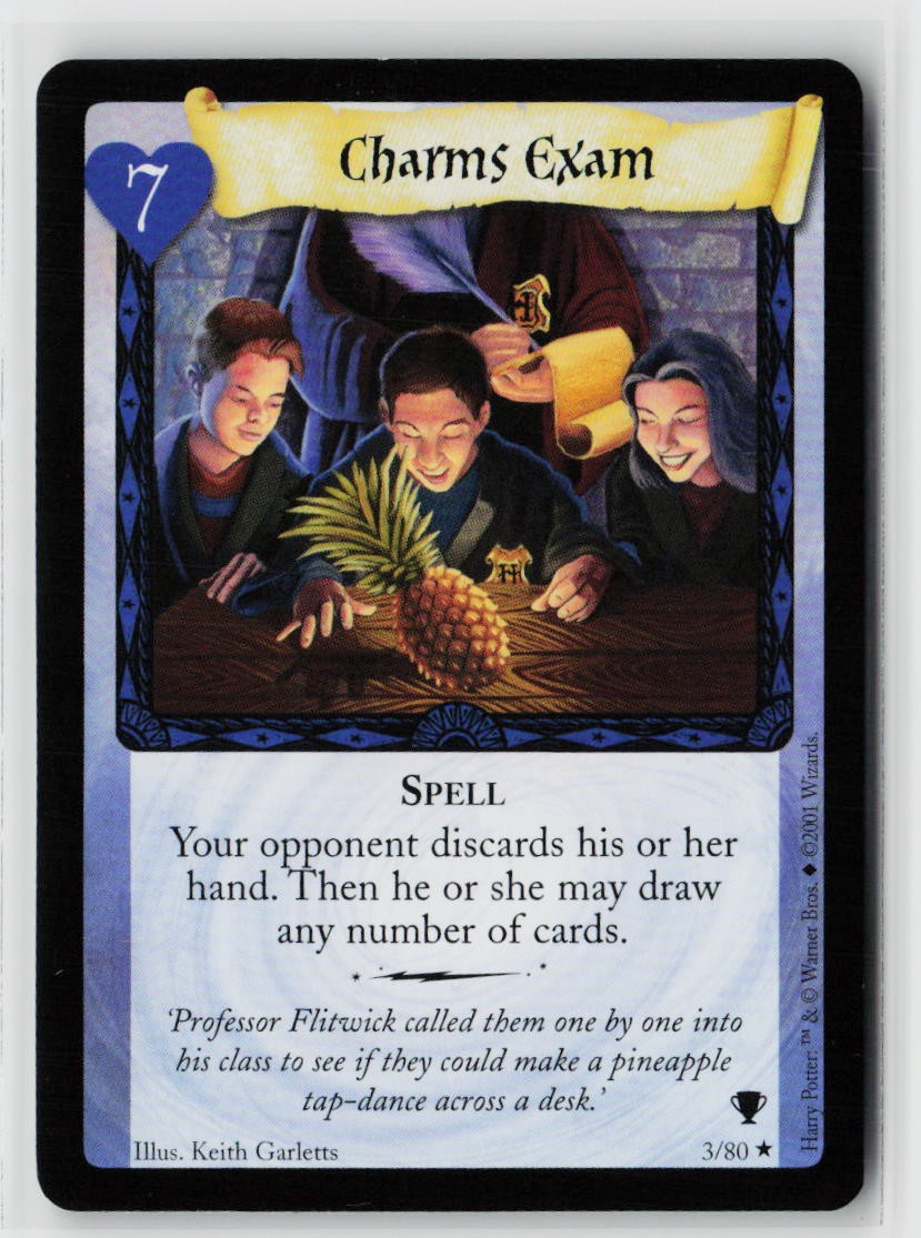 2001 Harry Potter TCG Charms Exam 3/80