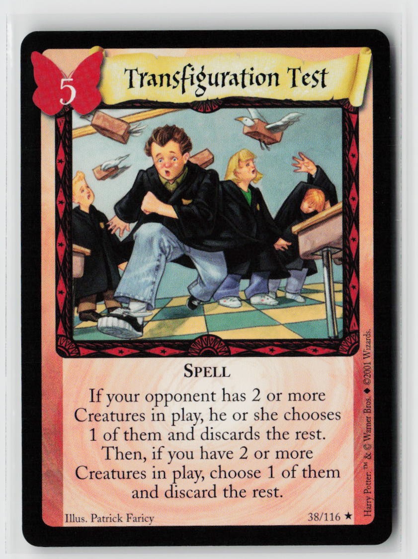 2001 Harry Potter TCG Transfiguration Test 38/116