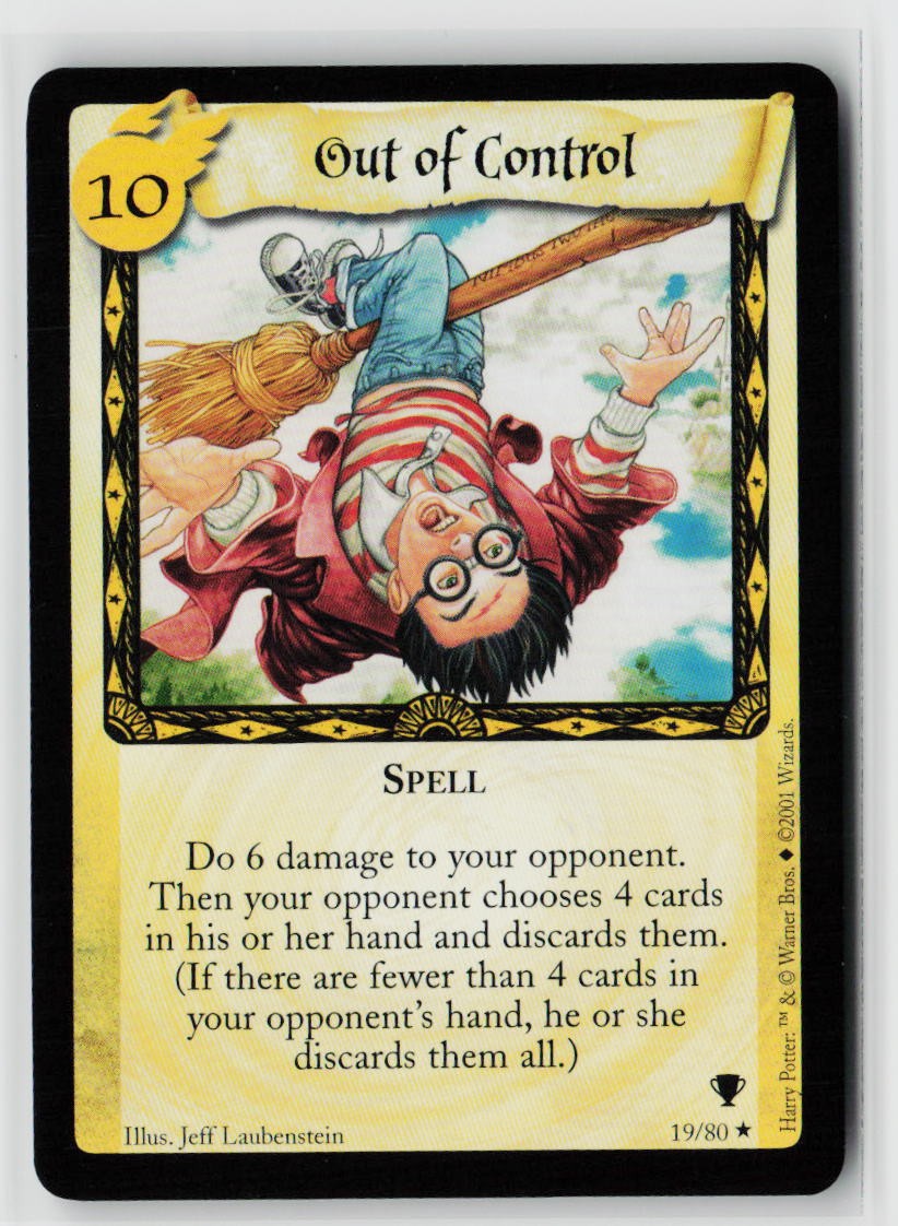 2001 Harry Potter TCG Out of Control 19/80