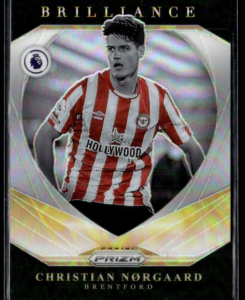 2021-22 Panini Prizm Premier League Christian Norgaard Brilliance Prizms Silver