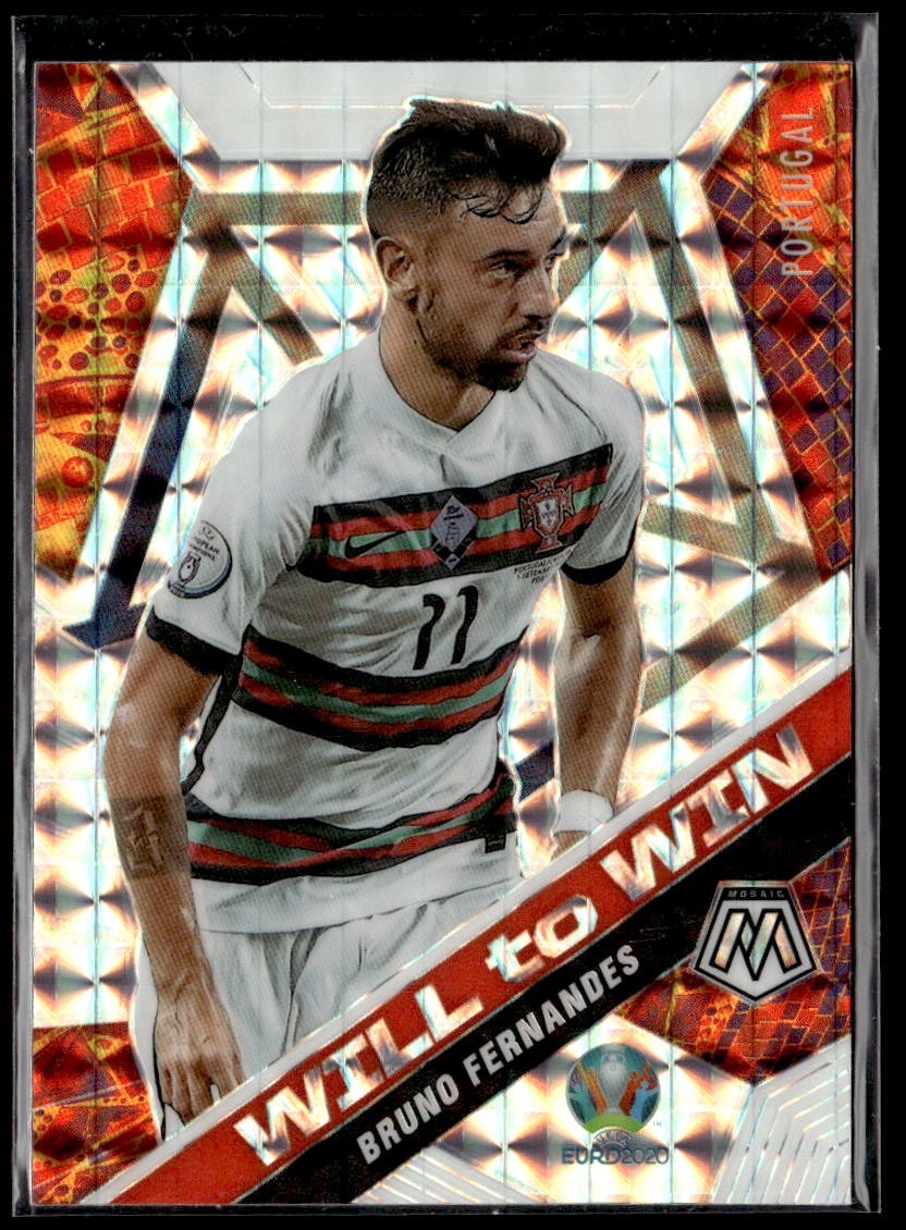 2021 Panini Mosaic UEFA EURO Bruno Fernandes Will to Win Mosaic