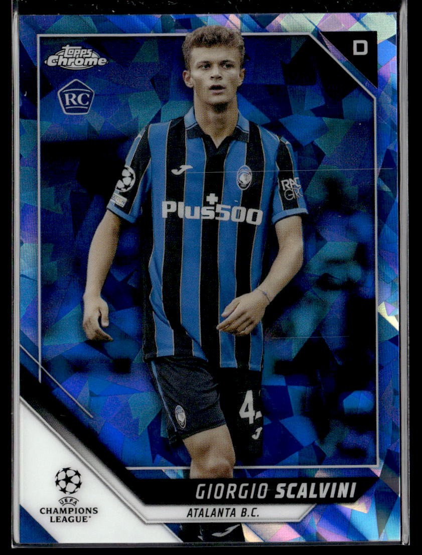 2021-22 Topps Chrome Sapphire Edition UEFA Champions League Giorgio Scalvini
