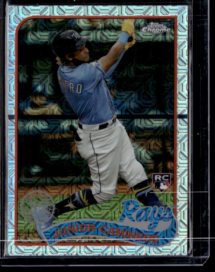 2024 Topps Junior Caminero 1989 Topps Baseball 35th Anniversary Chrome