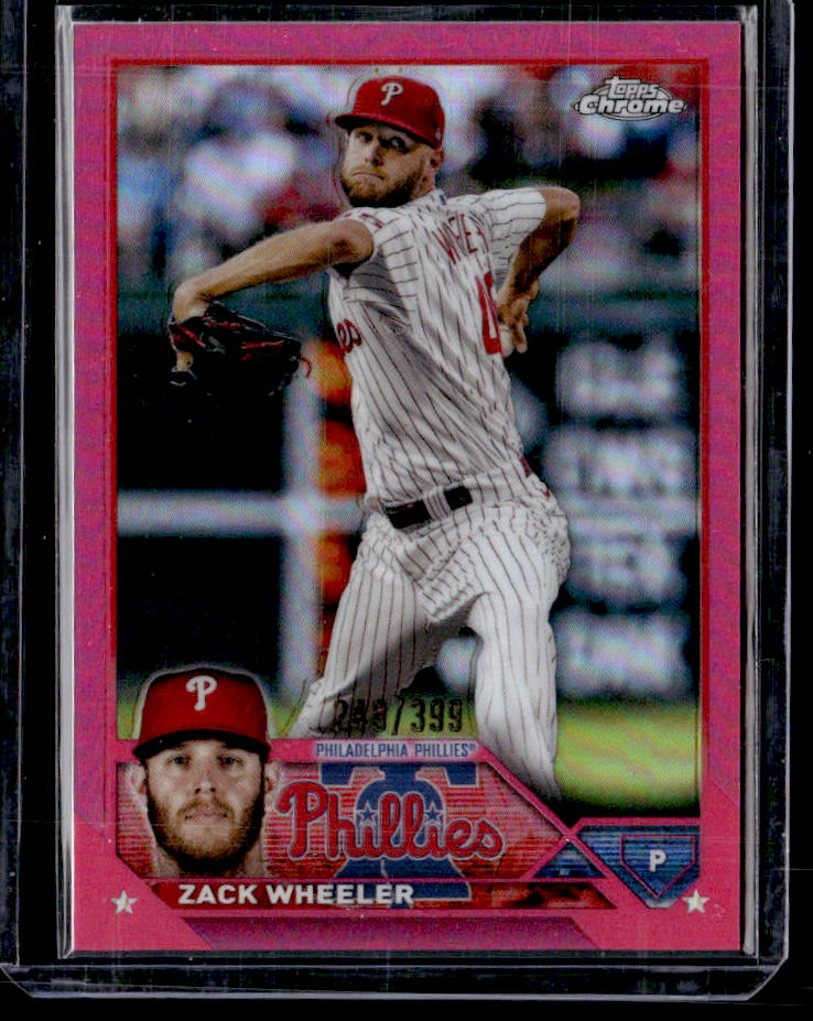 2023 Topps Chrome Zack Wheeler Magenta Refractors #/399