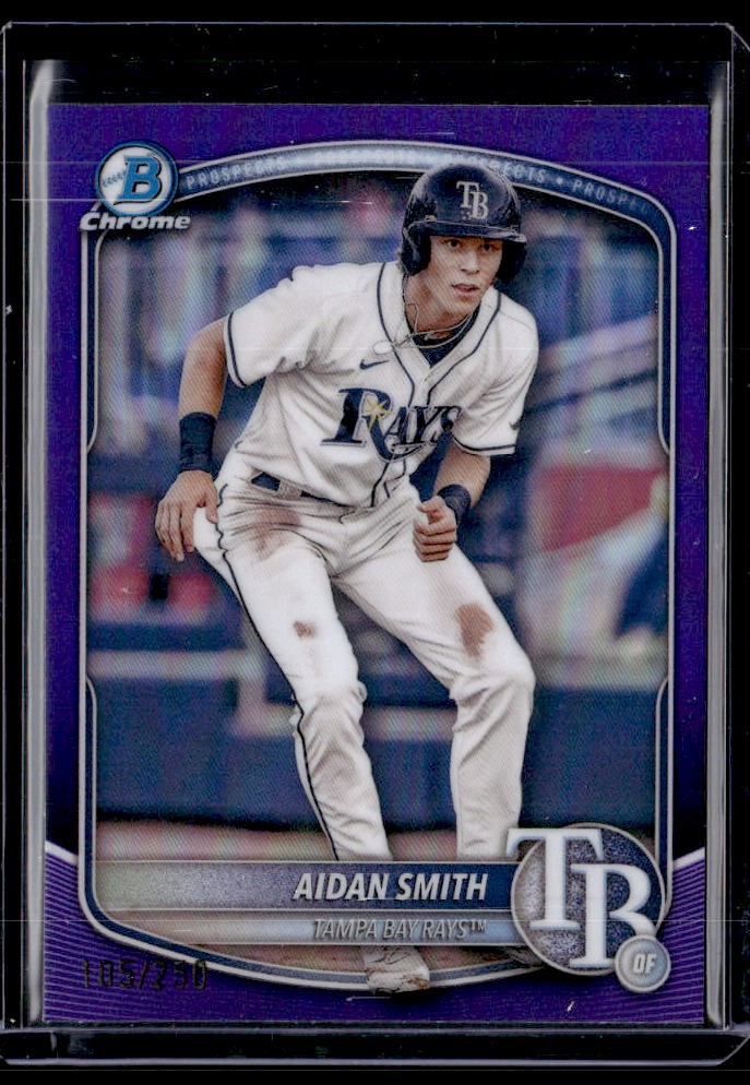 2025 Bowman Aidan Smith Chrome Prospects Purple Refractor #/250