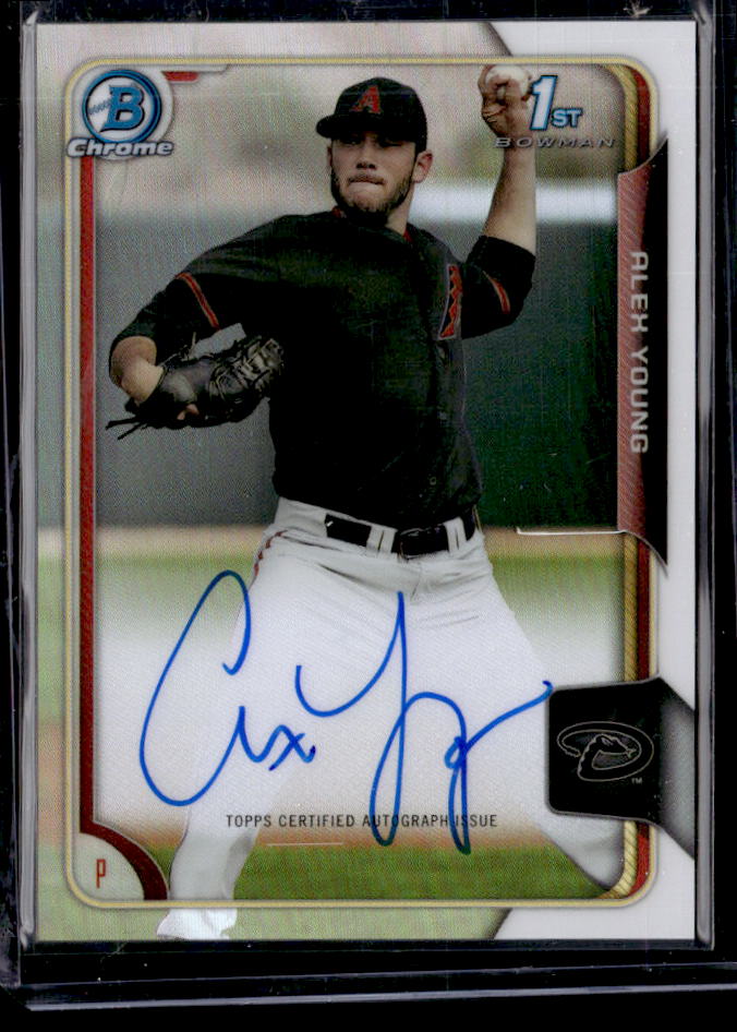 2015 Bowman Draft Alex Young Chrome Draft Pick Autographs