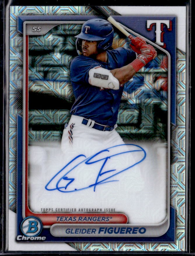2024 Bowman Chrome Gleider Figuereo Prospect Autographs Mojo Refractors