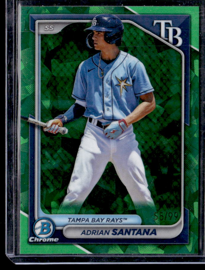 2024 Bowman Sapphire Edition Adrian Santana Green #/99