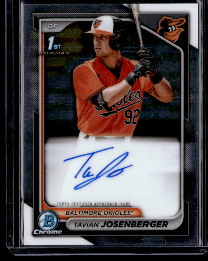 2024 Bowman Tavian Josenberger Chrome Prospect Autographs