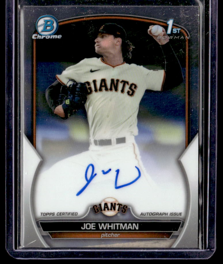 2023 Bowman Draft Joe Whitman Chrome Prospect Autographs