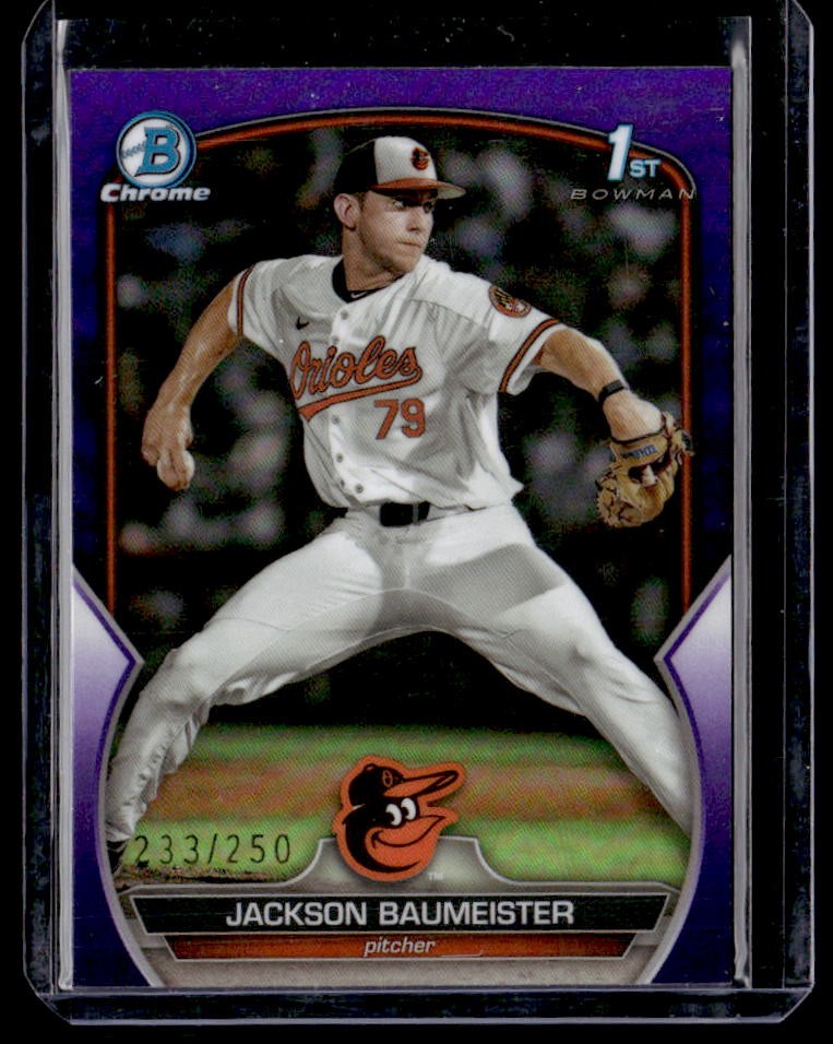 2023 Bowman Draft Jackson Baumeister Chrome Purple Refractor #/250