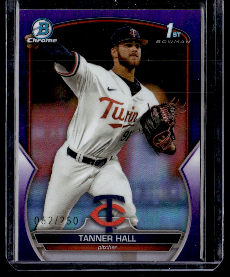 2023 Bowman Draft Tanner Hall Chrome Purple Refractor #/250