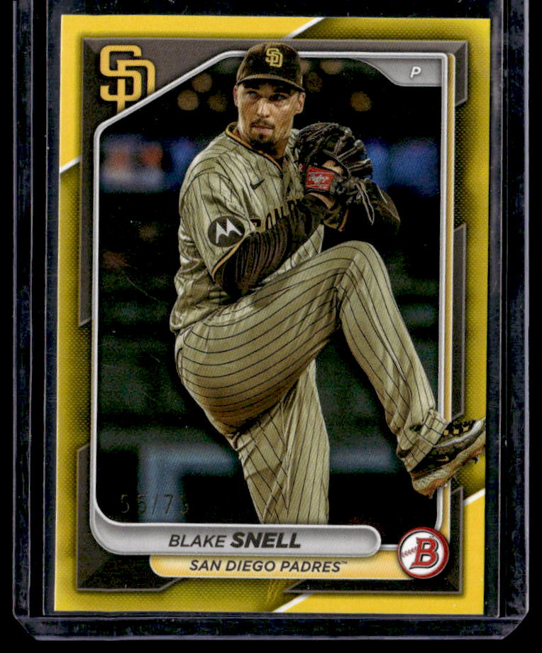 2024 Bowman Blake Snell Yellow #/75