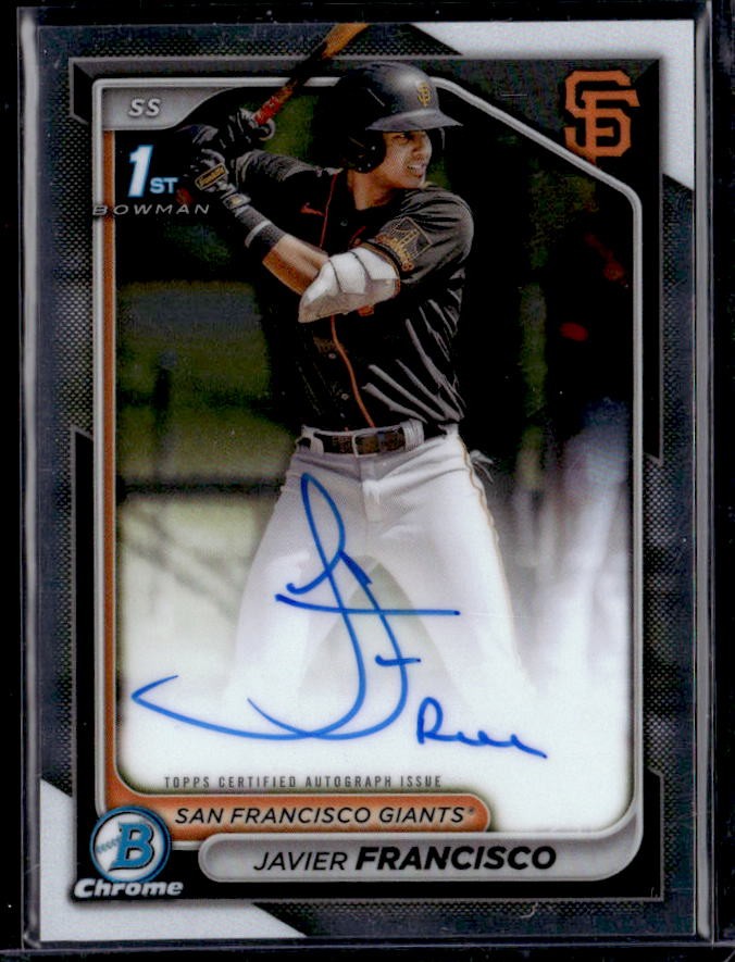 2024 Bowman Chrome Javier Francisco Prospect Autographs
