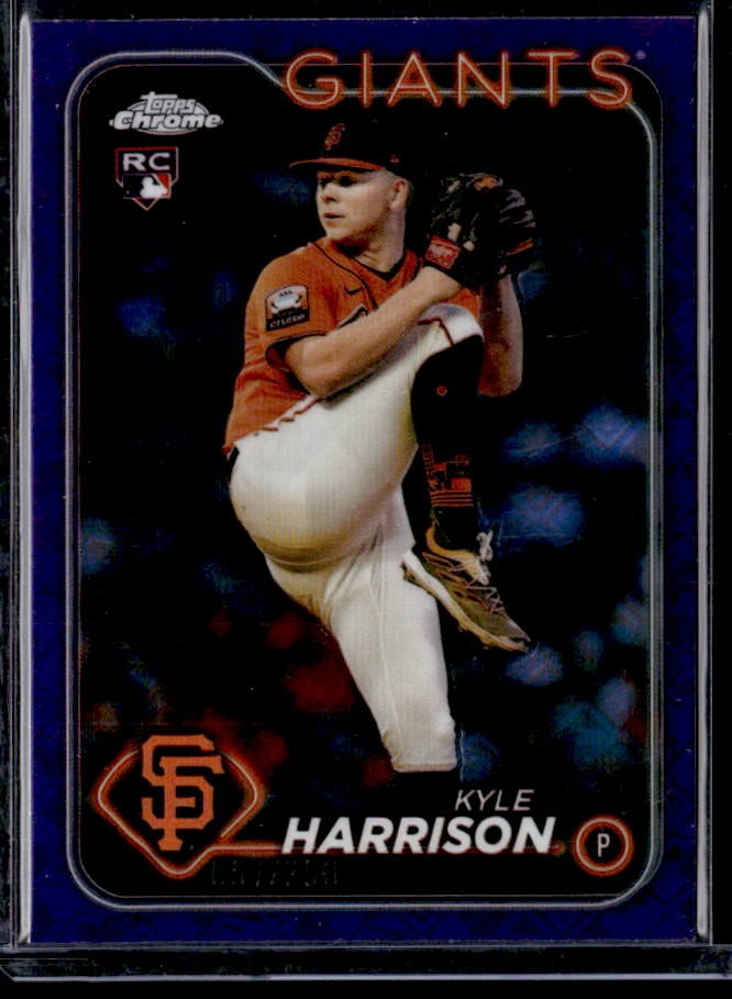 2024 Topps Chrome Logofractor Edition Kyle Harrison Purple Rookie #/250