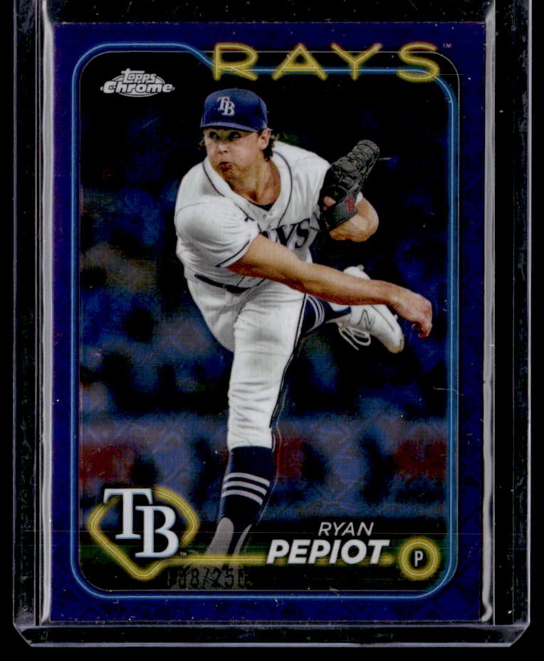 2024 Topps Chrome Logofractor Edition Ryan Pepiot Purple MLB Refractors #/250