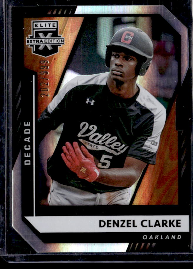 2021 Panini Elite Extra Edition Denzel Clarke 203rd Decade Die Cut #/999