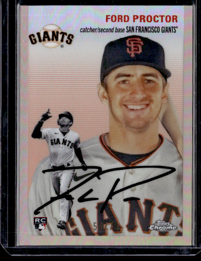 2023 Topps Chrome Platinum Anniversary Ford Proctor Rose Gold #/75