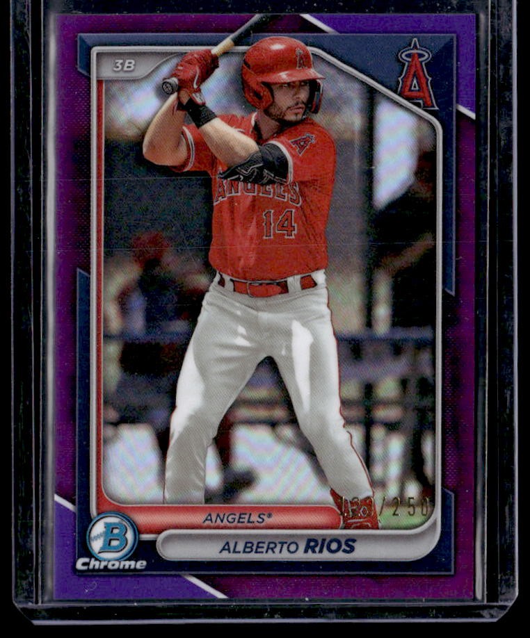 2024 Bowman Alberto Rios Chrome Prospects Purple Refractors #/250