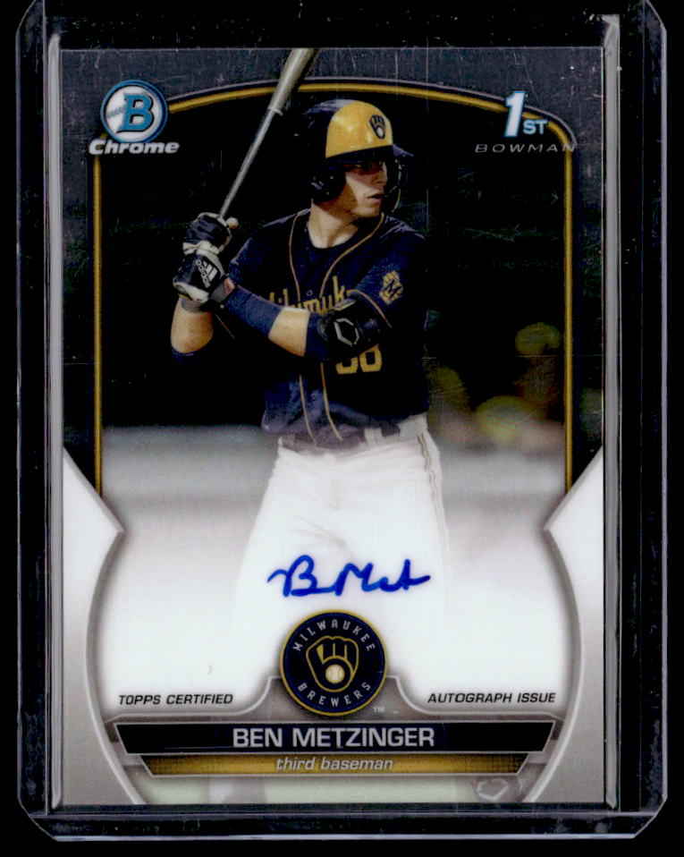 2023 Bowman Chrome Ben Metzinger Prospect Autographs