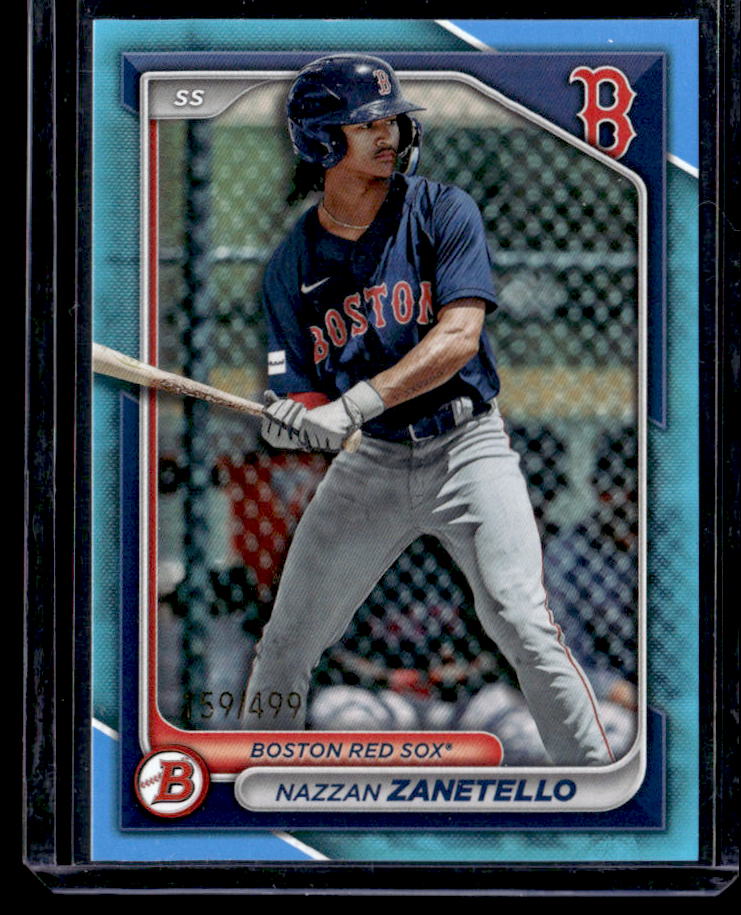 2024 Bowman Nazzan Zanetello Prospects Sky Blue #/499