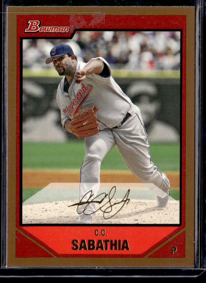2007 Bowman CC Sabathia Gold