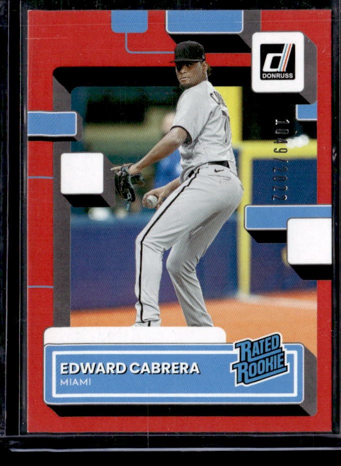 2022 Donruss Edward Cabrera Red Rookie #/2022