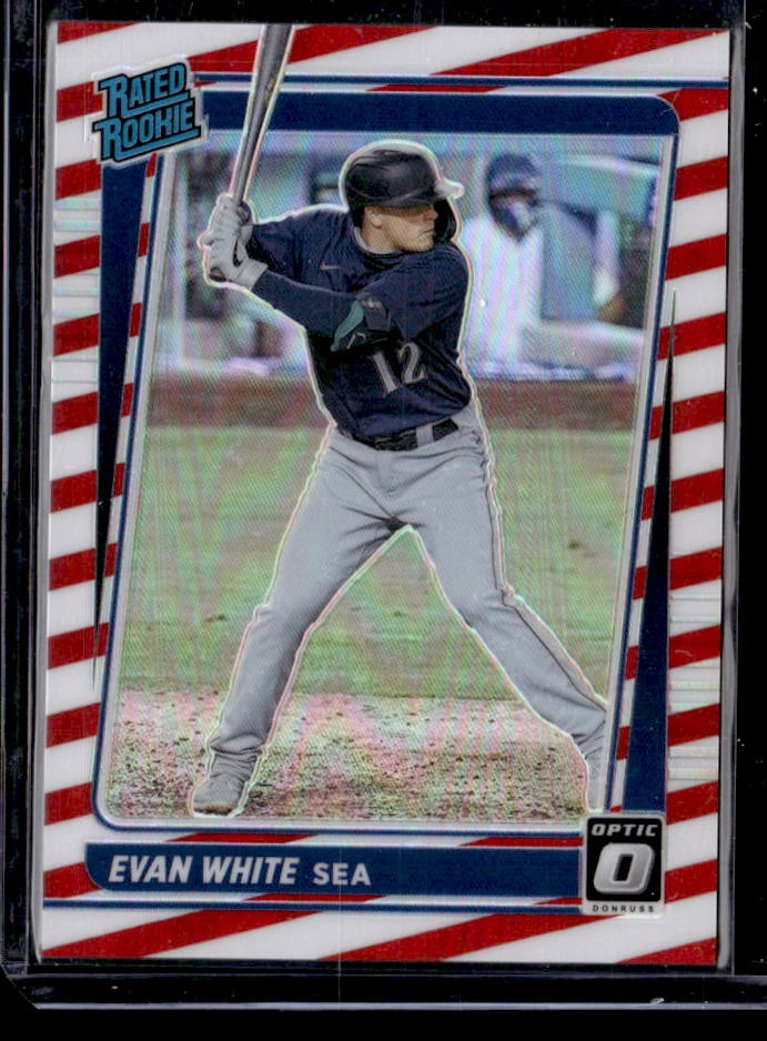 2021 Donruss Optic Evan White Freedom Rookie #/45