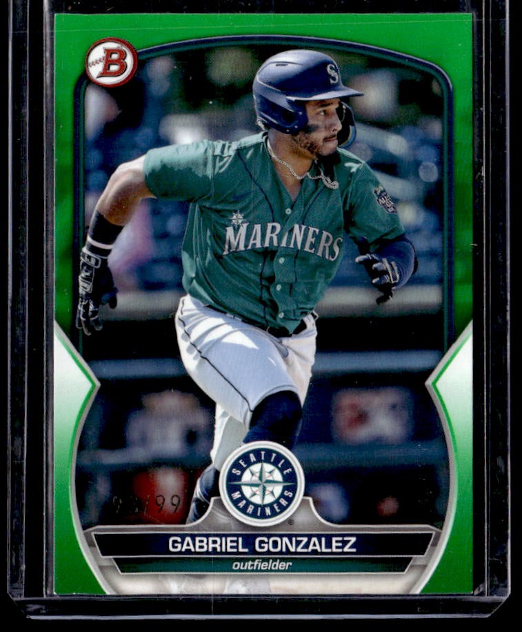 2023 Bowman Draft Gabriel Gonzalez Green #/99