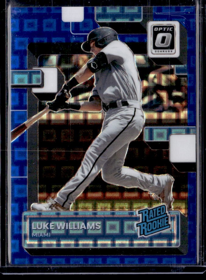 2022 Donruss Optic - Pandora Blue Prizm Luke Williams Rookie #/99